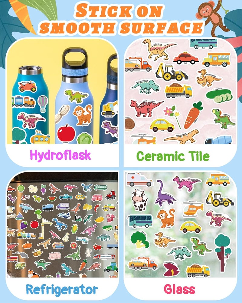 Benresive Reusable Sticker Books for Toddlers, 3 Sets Travel Stickers for Kids, Toddler Sticker Book, Crafts Activities for Toddlers, 3 and Up Birthday Gifts Travel Toys - Image 4